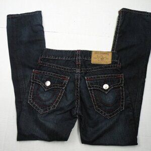 True Religion Button Pocket Straight Jeans 27